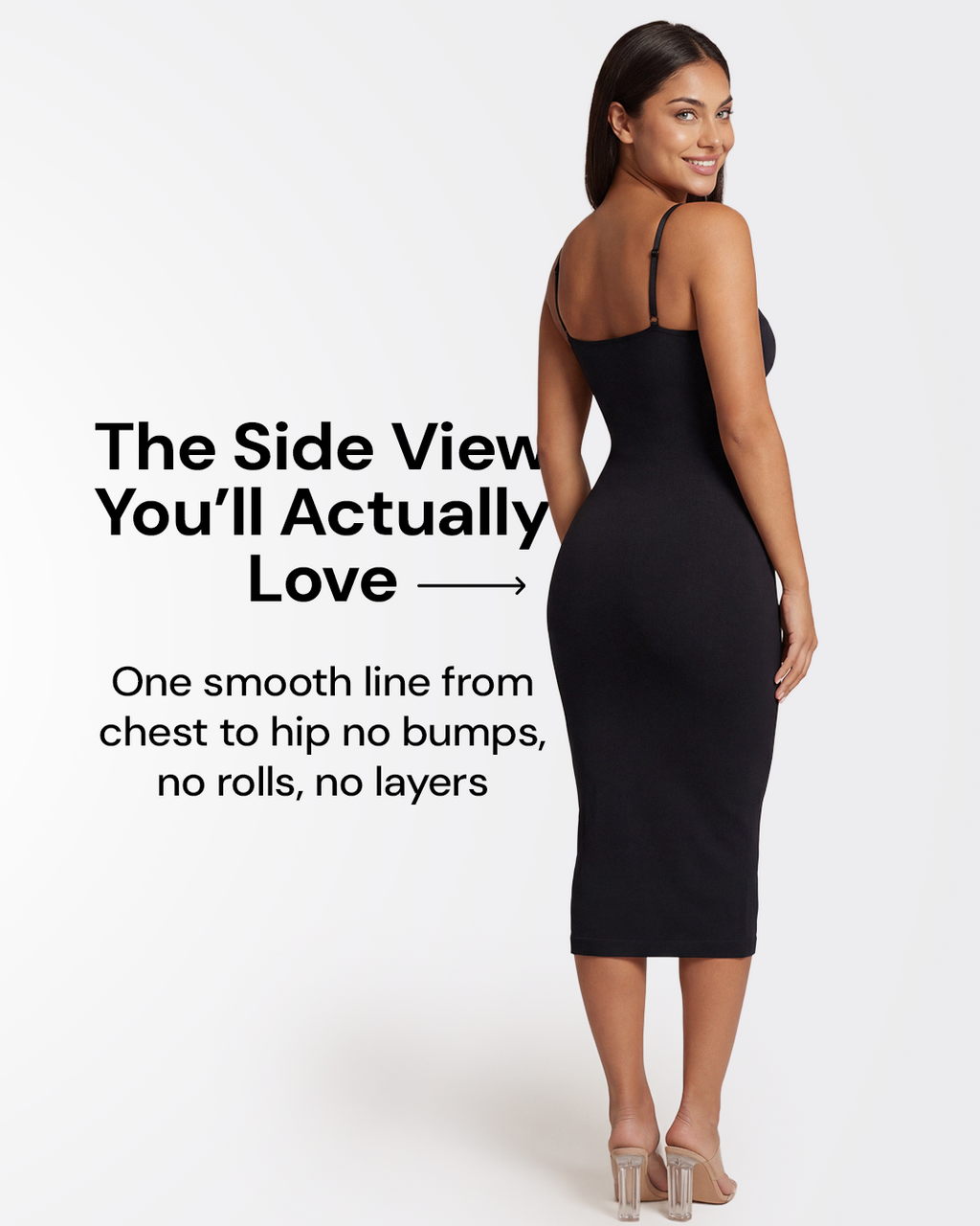 SculptDress™ Seamless V-Neck Midi