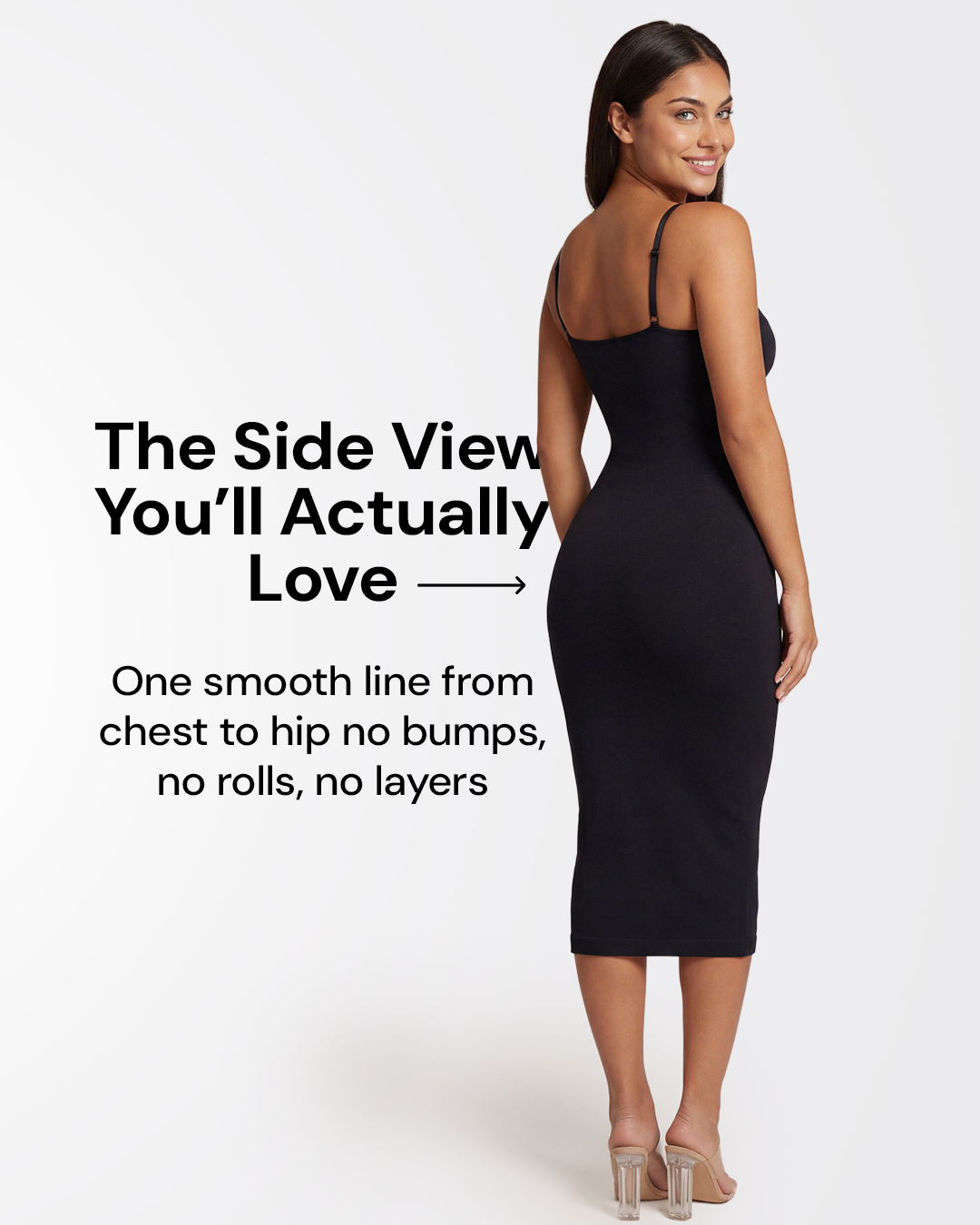 SculptDress™ Seamless V-Neck Midi