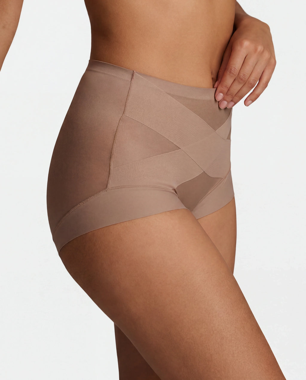 x6 High-Waist Cross-Compression Shaping Panties