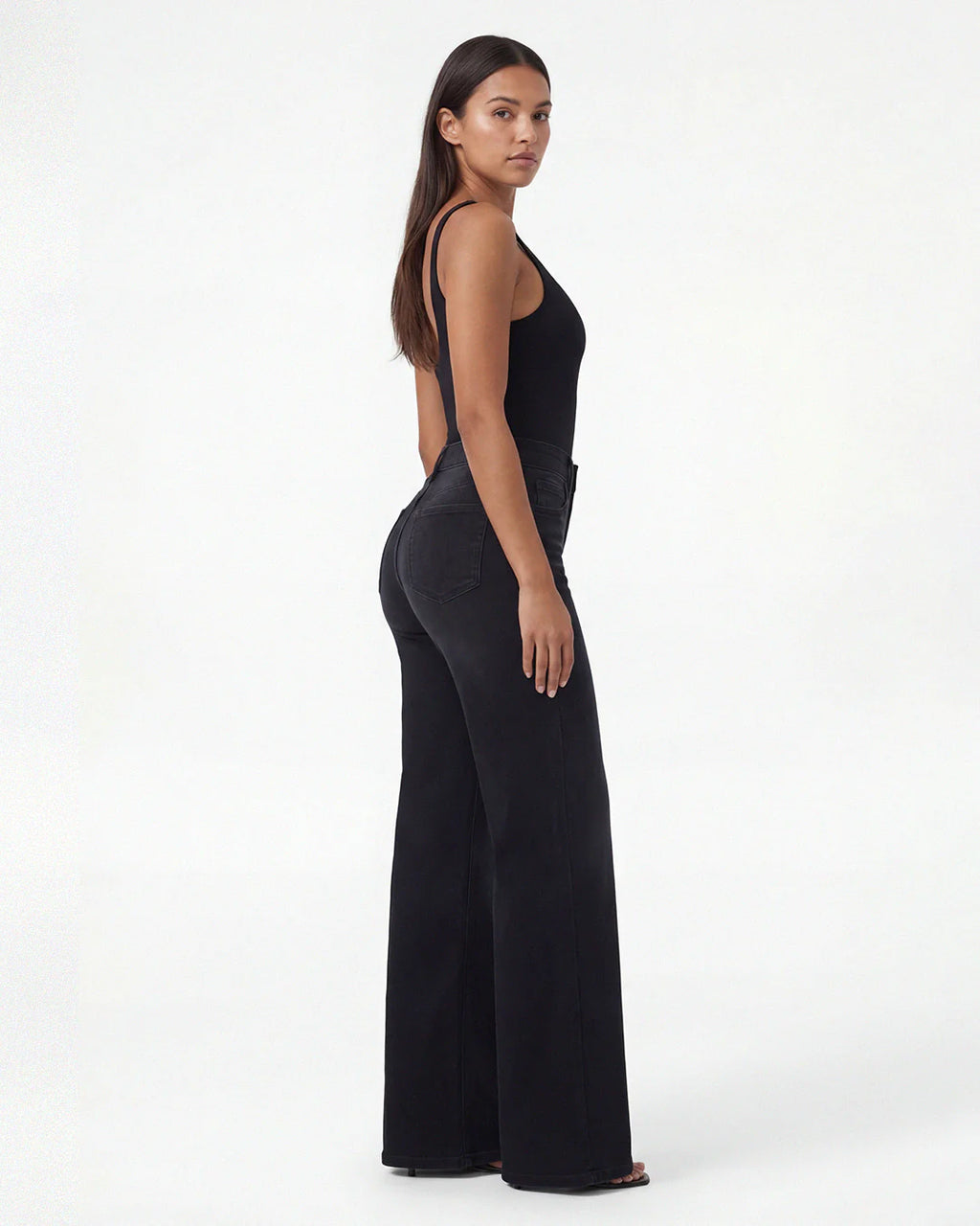 BBL Wide Leg Jeans Mid Rise