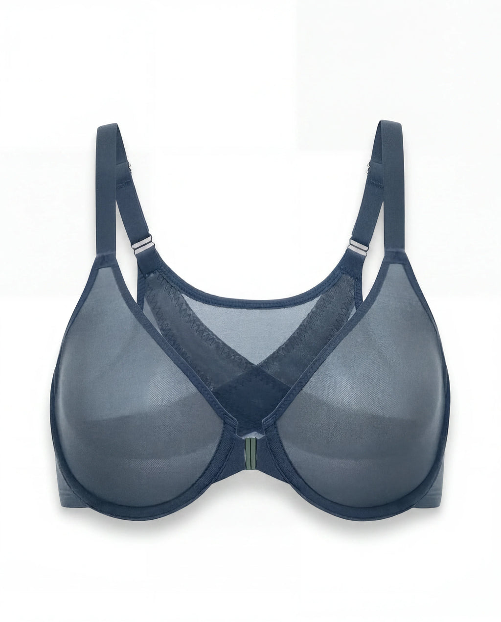 Front-Closure Mesh Support Bra