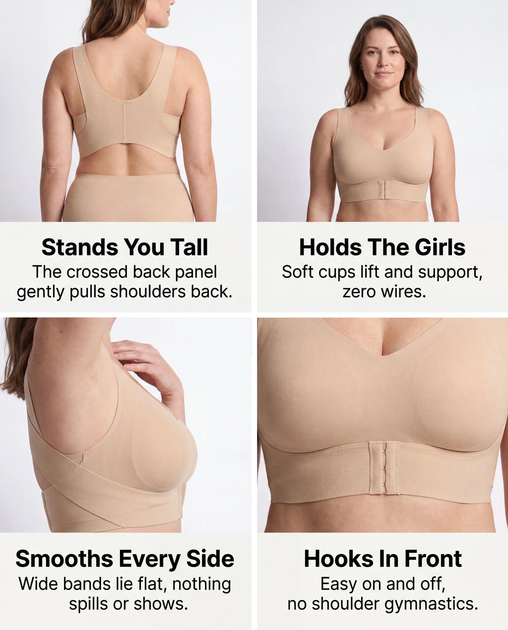 Cross-Back Posture Bra