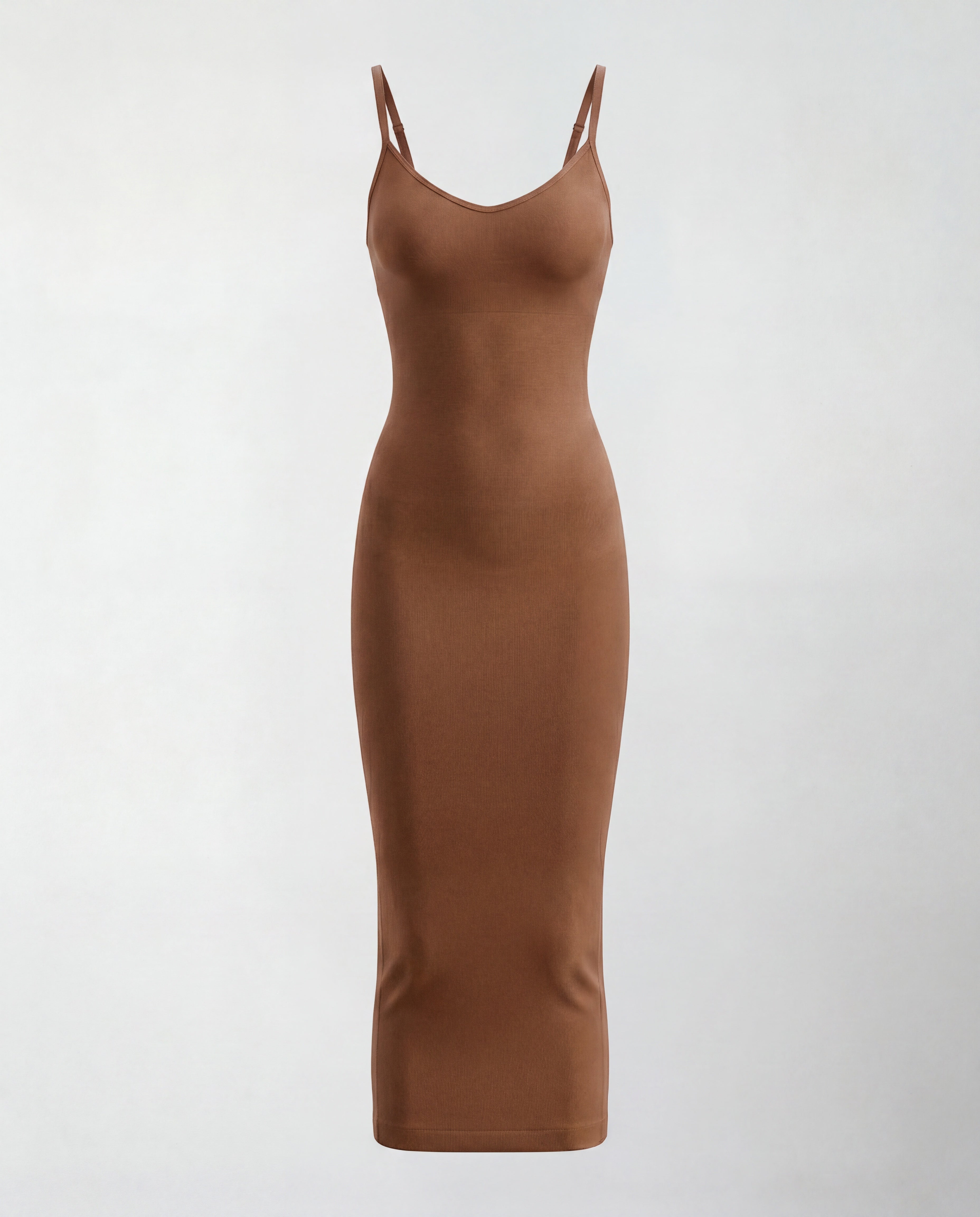 SculptDress™ Seamless V-Neck Midi