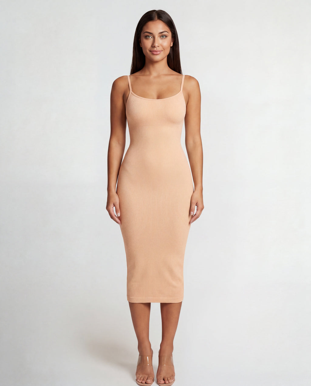 SculptDress™ Seamless V-Neck Midi